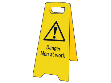 Danger Men At Work - Heavy Duty 'A' Board                                       
