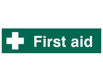 First Aid - PVC Sign 200 x 50mm                                                 