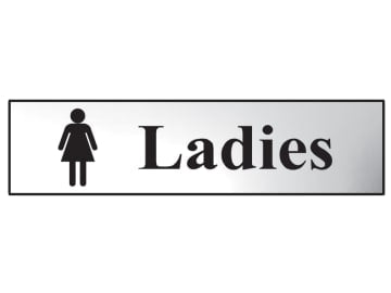 Ladies - Polished Chrome Effect 200 x 50mm                                      
