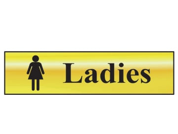 Ladies - Polished Brass Effect 200 x 50mm                                       