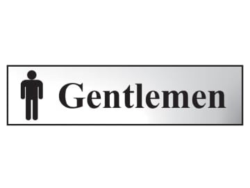 Gentlemen - Polished Chrome Effect 200 x 50mm                                   