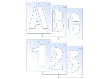 Letter & Number Stencil Kit 50mm                                                
