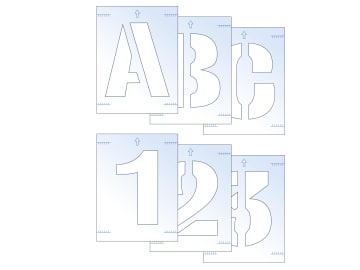 Letter & Number Stencil Kit 100mm                                               