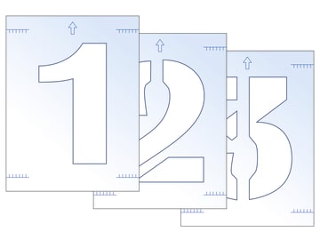 Number Stencil Kit 300mm                                                        
