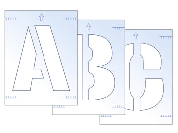 Letter Stencil Kit 300mm                                                        