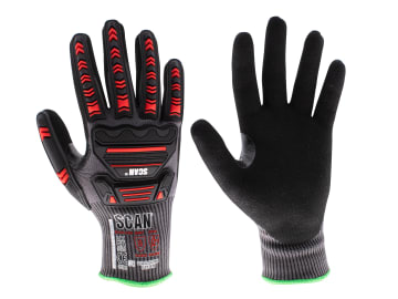 Nitrile Palm Impact Cut D Gloves - M (Size 8)                                   