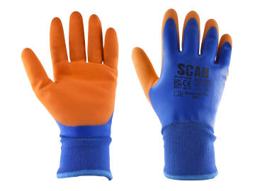 Thermal Waterproof Latex Coated Gloves - M (Size 8)                             