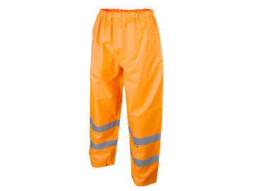 Hi-Vis Orange Motorway Trousers - L (40in)                                      