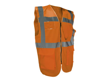 Hi-Vis Utility Orange Waistcoat - M (41in)                                      