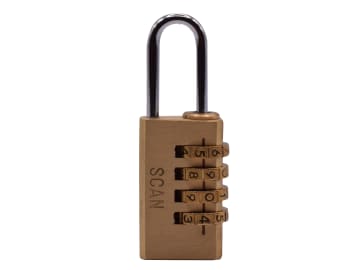 Brass Combination Padlock 20mm                                                  