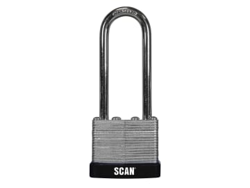 Laminated Steel Padlock 40mm Long Shackle                                       