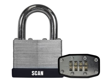 Laminated Steel Combination Padlock 50mm                                        