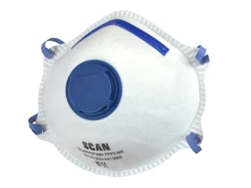 Moulded Disposable Mask Valved FFP2 Protection (Pack 3)                         