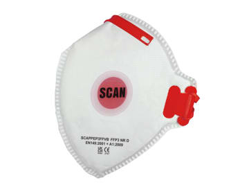 Fold Flat Disposable Valved Disposable Mask FFP3 Protection (Pack 10)           