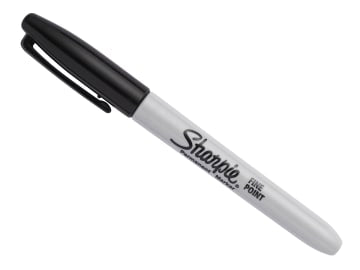 Fine Tip Permanent Marker Black                                                 