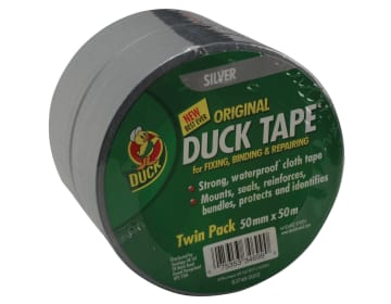 Duck Tape® Original 50mm x 50m Silver (Twin Pack)                               