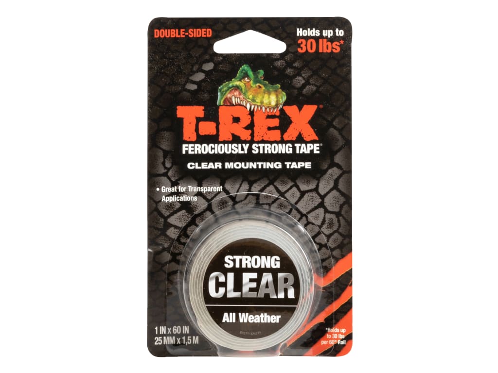 T-REX® Clear Mounting Tape 25mm x 1.5m                                          