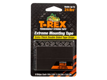 T-REX® Extreme Hold Mounting Strips 2.54 x 7.62cm (Pack 8)                      