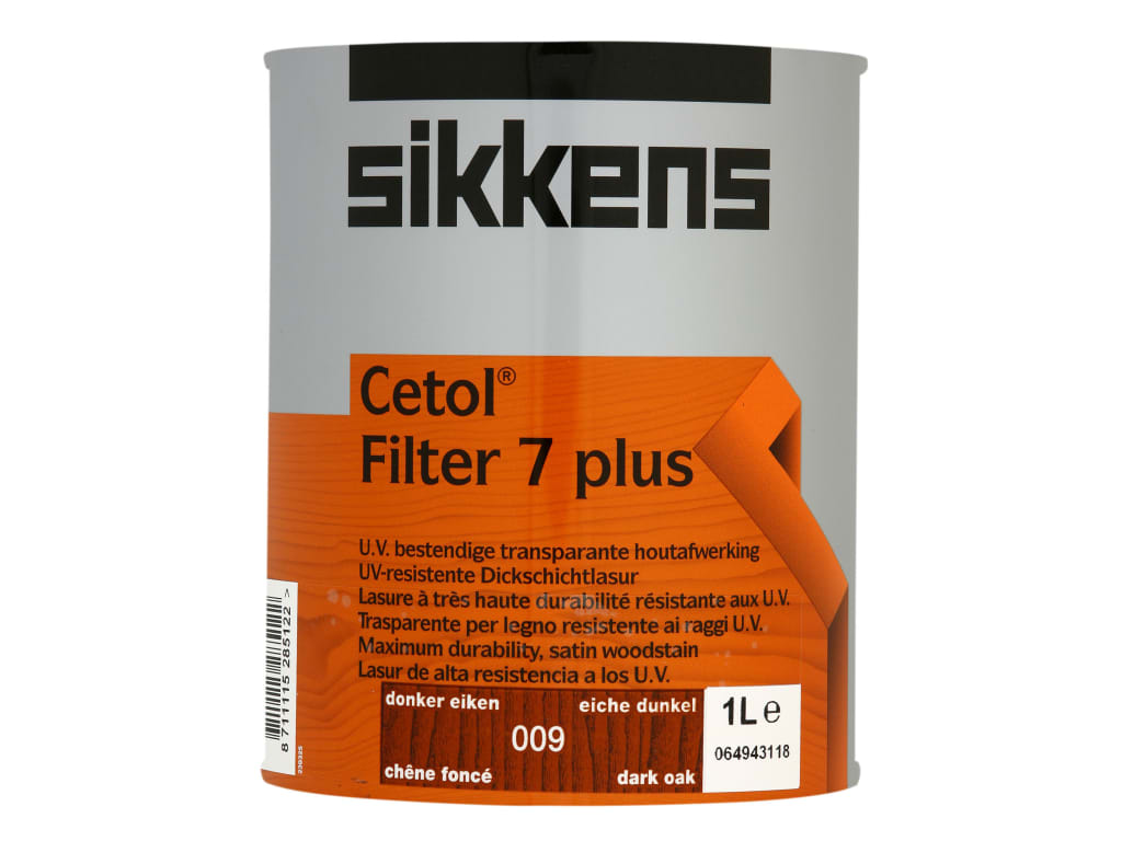 Cetol Filter 7 Plus Translucent Woodstain Dark Oak 1 litre                      