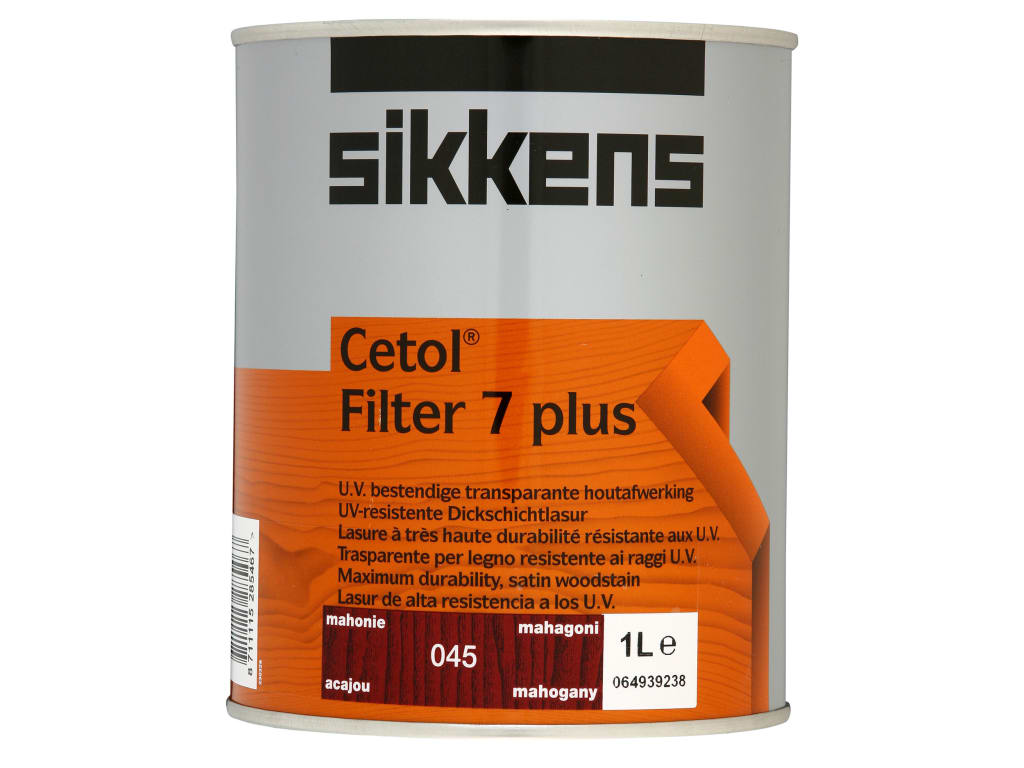 Cetol Filter 7 Plus Translucent Woodstain Mahogany 1 litre                      