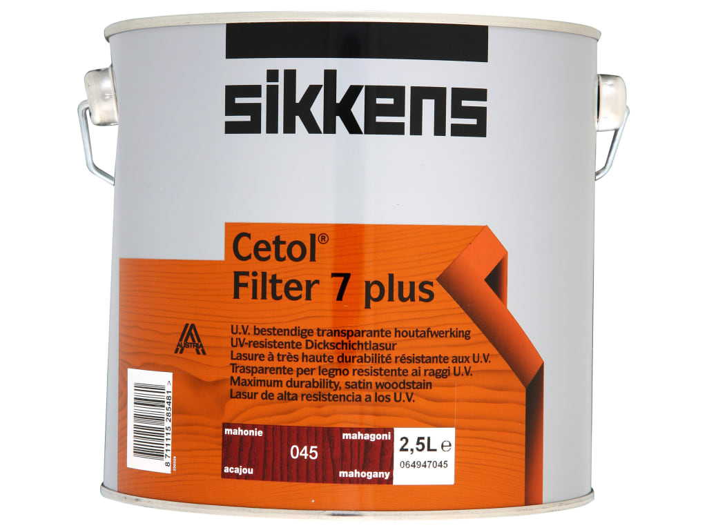 Cetol Filter 7 Plus Translucent Woodstain Mahogany 2.5 litre                    