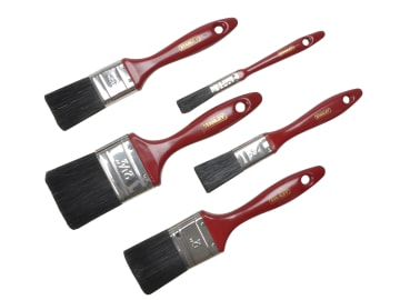 Decor Paint Brush Set of 5 12 25 37 50 & 62mm                                   