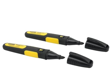 Chisel Tip Marker Black (Pack 2)                                                