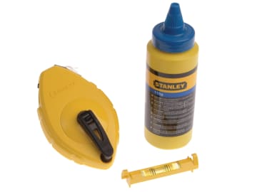 Chalk Line 30m, Blue Chalk & Level                                              