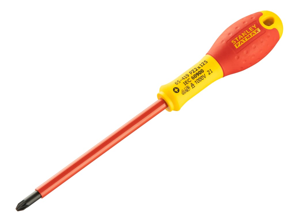 FatMax® VDE Insulated Screwdriver Pozidriv Tip PZ2 x 125mm                      