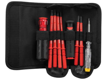 VDE Multi-Bit Screwdriver Set, 10 Piece                                         