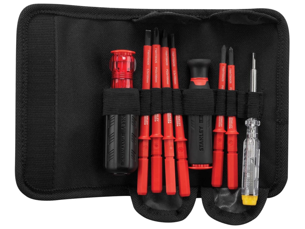 VDE Multi-Bit Screwdriver Set, 10 Piece                                         