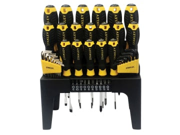 Screwdriver Set in Rack, 44 Piece                                               