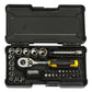 1/4in Compact Socket Set, 37 Piece