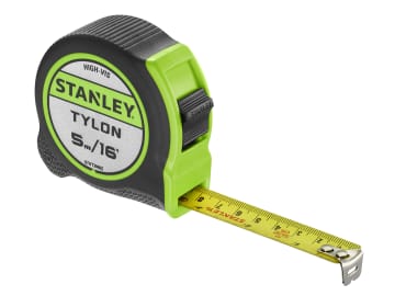 Hi-Vis Tylon Tape Measure 5m (16ft) (Width 25mm)                                