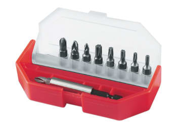 Phillips/Pozidriv/TORX Insert Bit Set, 10 Piece                                 