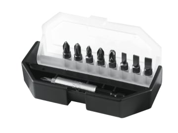 Slotted/Phillips/Pozidriv Insert Bit Set, 10 Piece                              