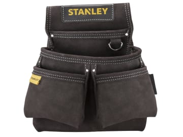 STST1-80116 Leather Double Nail Pocket Pouch                                    