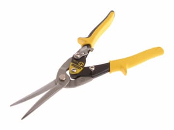 Yellow Long Aviation Snips Straight Cut 300mm (12in)                            