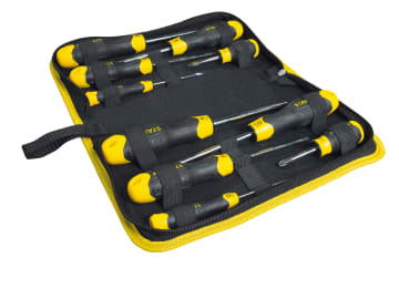 CUSHION GRIP™ Screwdriver Set in Wallet, 10 Piece                               