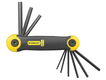 Imperial Folding Hexagon Key Set, 9 Piece (5/64 - 1/4in)                        