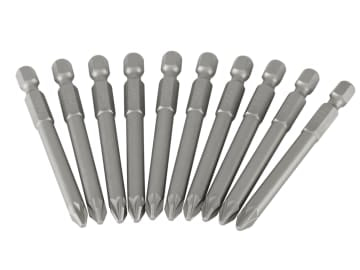 Pozidriv Power Bits PZ2 x 70mm (Box 10)                                         