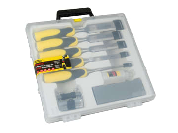 DYNAGRIP™ Chisel with Strike Cap Set, 5 Piece + Accessories                     