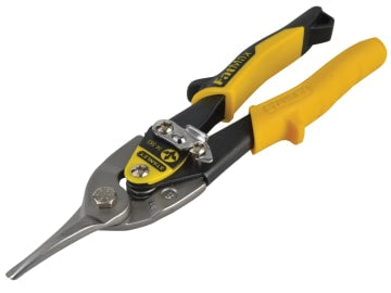 Yellow Aviation Snips & Holster Straight Cut 250mm (10in)                       