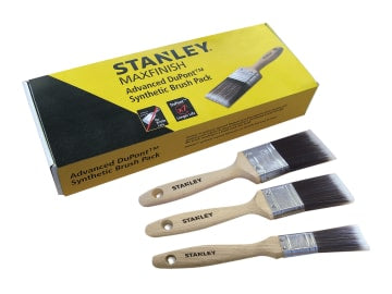 MAXFINISH Advanced Synthetic Paint Brush Set of 3 25 38 & 50mm                  