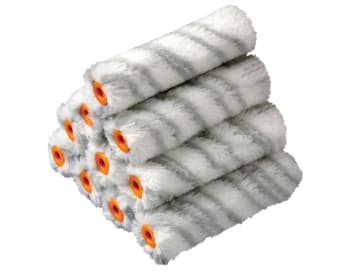 Medium Pile Silver Stripe Sleeve 100mm (4in) 10 Pack                            