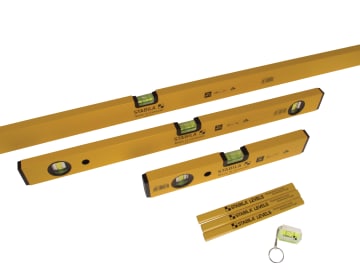 70-2 Double Plumb Spirit Level Pack 30cm 60cm & 180cm                           