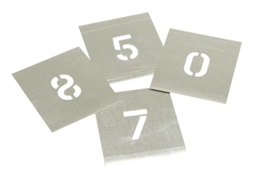 Set of Zinc Stencils - Figures 1in                                              