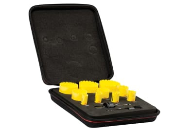KDC10021 Deep Cut Bi-Metal Deluxe Electrician's Holesaw Kit, 12 Piece           
