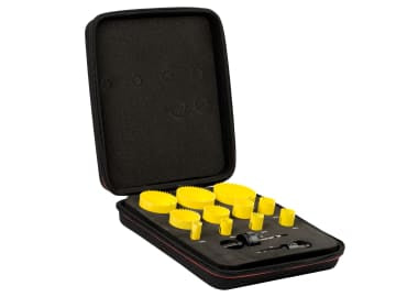 KFC11021 Fast Cut Bi-Metal Deluxe Electrician's Holesaw Kit, 13 Piece           