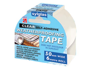 Weatherproofing Tape 50mm x 6m Clear                                            